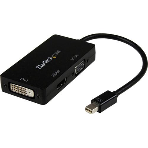 StarTech 3-in-1 Mini DisplayPort to VGA DVI HDMI Travel Converter