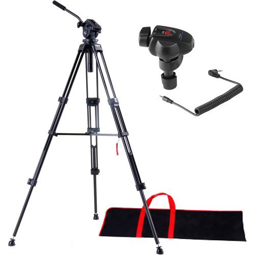 Acebil I-705DX Prosumer Tripod System & SZ-300 Zoom Controller Bundle