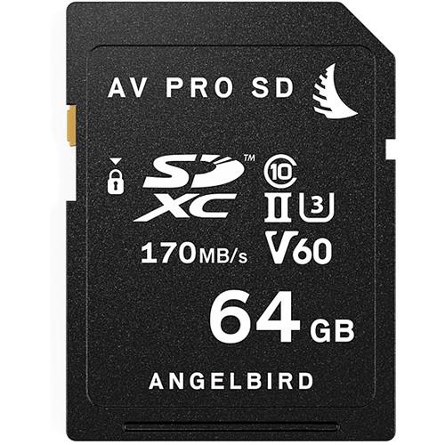 Angelbird 64GB AV Pro UHS-II SDXC Memory Card