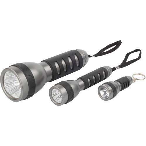 Ansmann Three Flashlight Set with Rubberized Grip