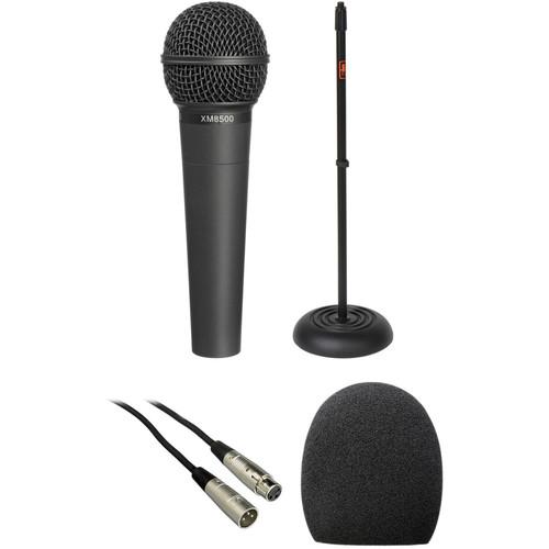 Behringer XM8500 Dynamic ULTRAVOICE Microphone with Cable and Stand Kit