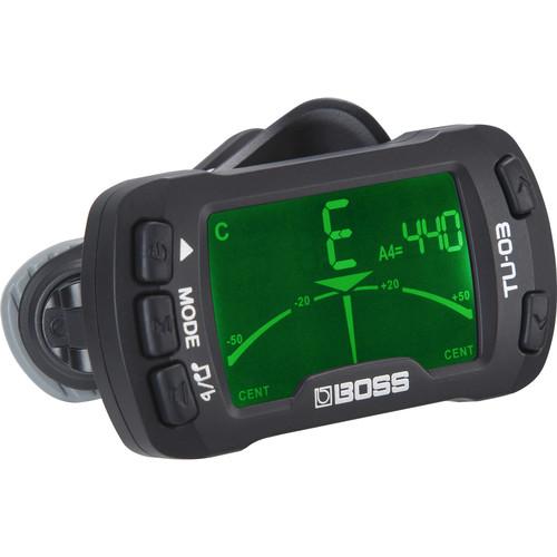 BOSS TU-03 Clip-On Tuner & Metronome