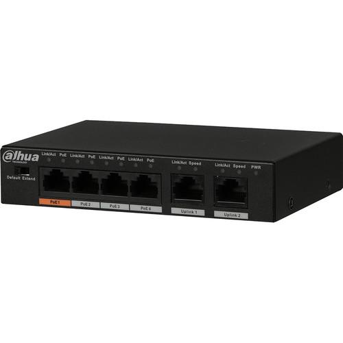 Dahua Technology DH-PFS3006-4ET-60 4-Port Fast Ethernet PoE Switch