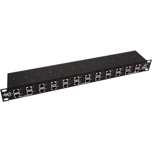 DITEK DTK-RM24POES 24-Port 1U Rackmount Shielded PoE Surge Protector
