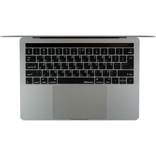 EZQuest Hebrew English Keyboard Cover for the 13.3" & 15.4" MacBook Pro with Touch Bar