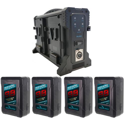 IndiPRO Tools Micro-Series 98 4-Battery Kit with Quad Pro Charger