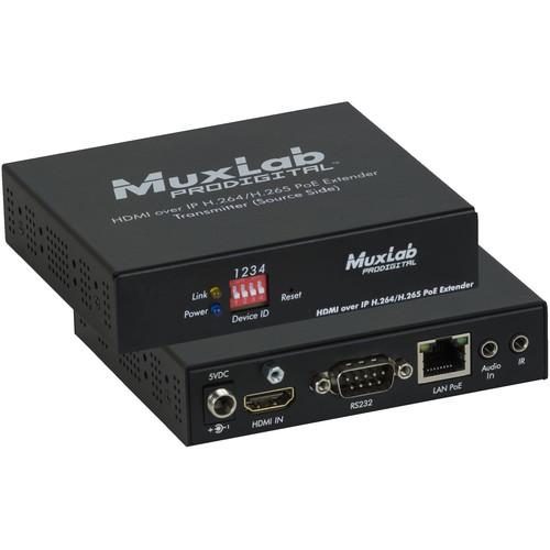 MuxLab HDMI over IP H.264 H.265 PoE Transmitter