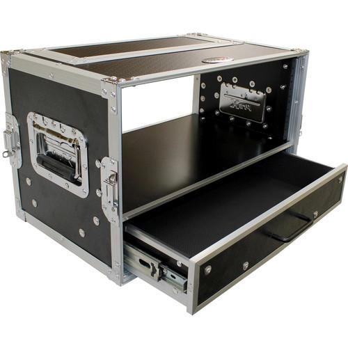 ProX 4-RU Rack Case with 2-RU Rack Drawer