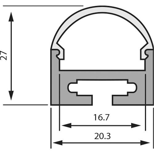Rosco 2931R2027SPK Suspension Kit for RoscoLED Tape Square Profile 2027