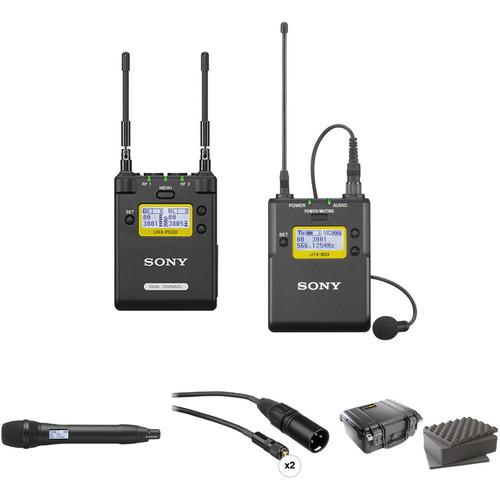 Sony 2-Channel Receiver with Bodypack and Handheld Microphone Kit