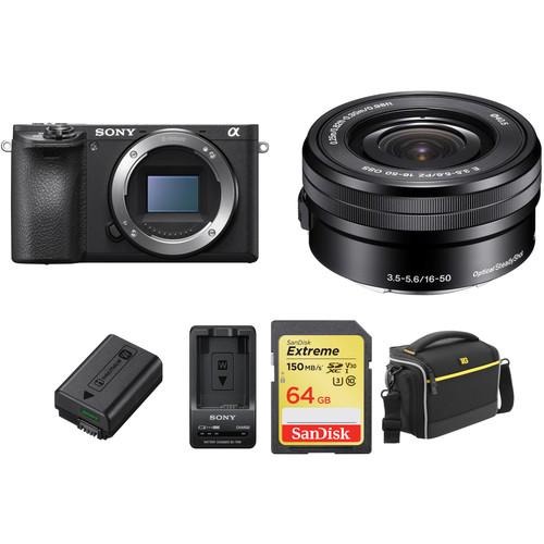 Sony Alpha a6500 Mirrorless Digital with 16-50mm Lens Premium Kit