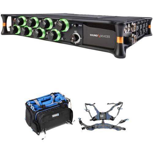 Sound Devices MixPre-10T Multi-Channel Audio Recorder with OR-32 Bag and Harness Kit