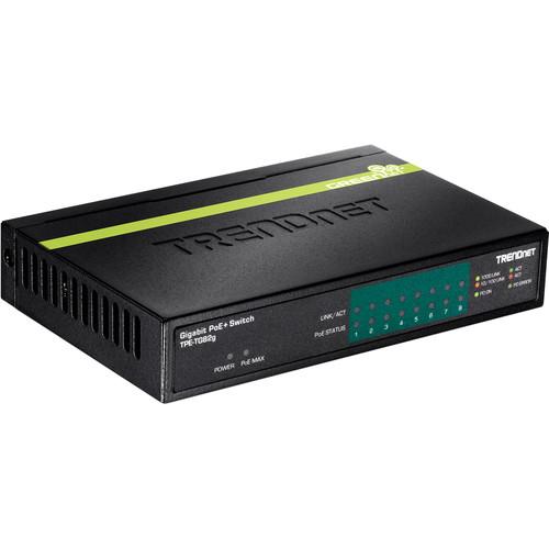 TRENDnet TPE-TG82G 8-Port Gigabit PoE Unmanaged Switch