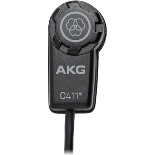 AKG C411 PP Miniature Condenser Pickup Microphone to 3-Pin XLR Male Cable