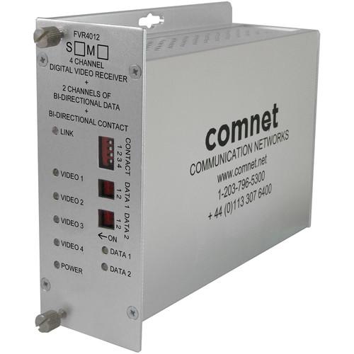 COMNET 4 Video 2 Bi-directional Data 1 Contact Closure Single Mode Receiver