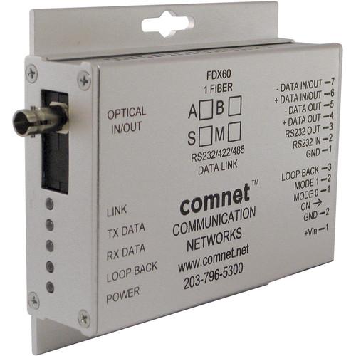 COMNET RS-232 RS-422 RS-485 Single Mode 1550 1310nm Mini Data Transceiver