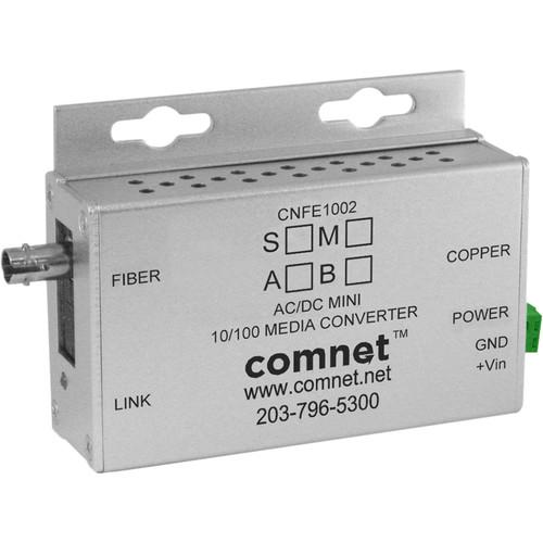 COMNET Single Mode 10 100 Mbps Ethernet 1310 1550nm Mini AC DC Power Media Converter