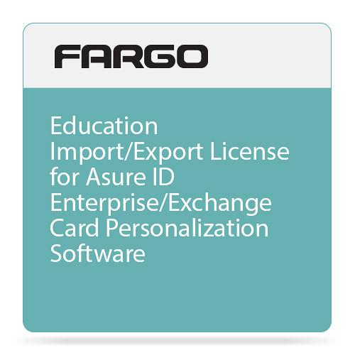 Fargo Education Import Export License for Asure ID Enterprise Exchange Card Personalization Software