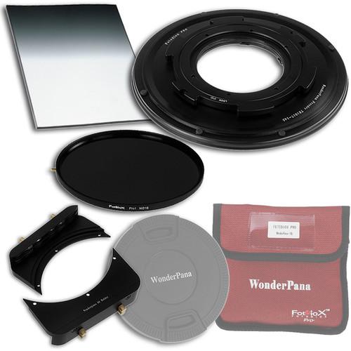 FotodioX WonderPana 145 Core Unit Kit for Tokina 10-17mm Lens with 6.6 x 8.5" Soft-Edge Graduated Neutral Density 0.6 and 145mm Circular Polarizer Filters