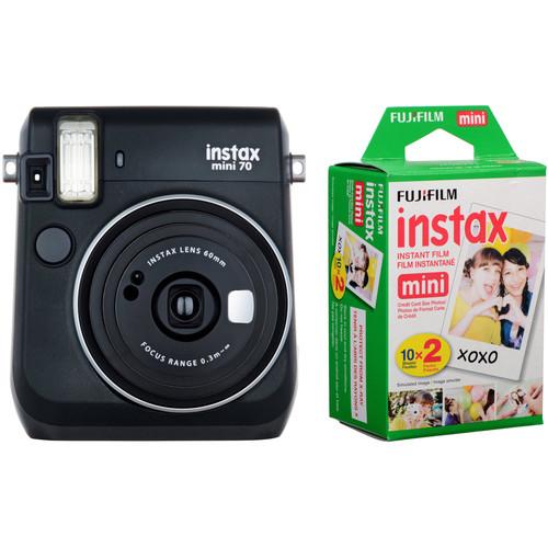 FUJIFILM INSTAX Mini 70 Instant Film Camera with 20 Sheets Film Kit