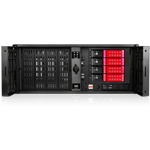 iStarUSA 4 RU Compact Stylish Trayless Rackmount Chassis for Four 3.5" Hotswap Drives