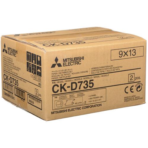 Mitsubishi CK-D735 3.5 x 5" Paper and Ink Media Kit