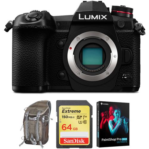Panasonic Lumix DC-G9 Mirrorless Micro Four Thirds Digital Camera Body with Accessories Kit