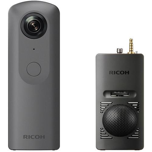 Ricoh THETA V 360 4K VR Camera Kit with TA-1 3D Microphone