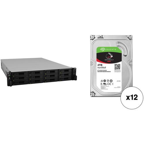 Synology RackStation RS3618xs 48TB 12-Bay NAS Enclosure Kit with Seagate NAS Drives