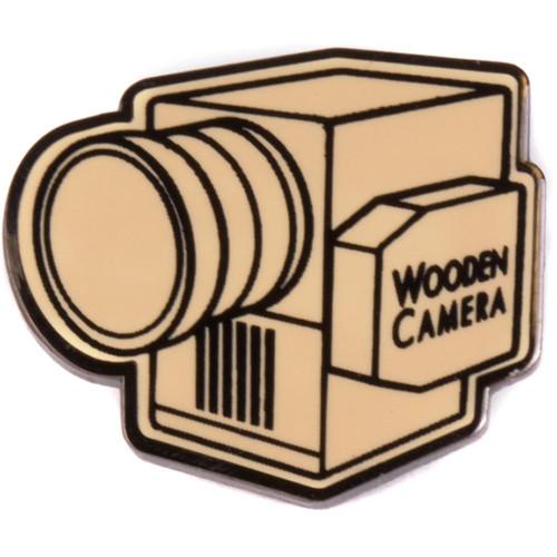 Wooden Camera Lapel Pin