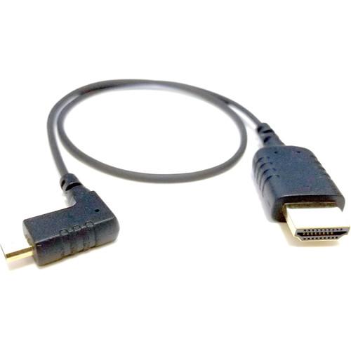 8Sinn eXtraThin Micro-HDMI to HDMI Male Cable with Angled Connector