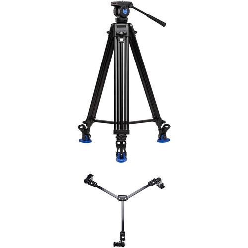 Benro KH26NL Dual-Stage Video Tripod Kit with DL06 Tripod Dolly