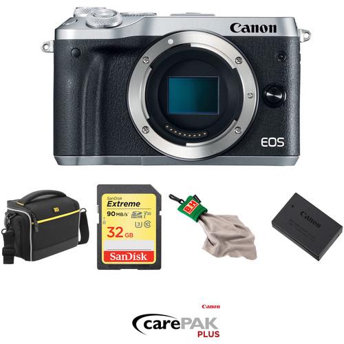 Canon EOS M6 Mirrorless Digital Camera Deluxe Kit
