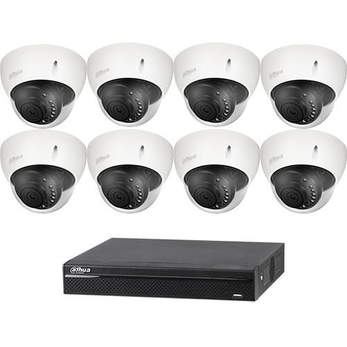 Dahua Technology Pentabrid 8-Channel 1080p DVR with 2TB HDD & 8 2MP Outdoor Night Vision Dome Cameras