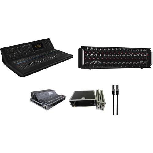 Midas M32-IP Mobile Digital Console Kit with Cases, Stage Box, and etherCON Cable