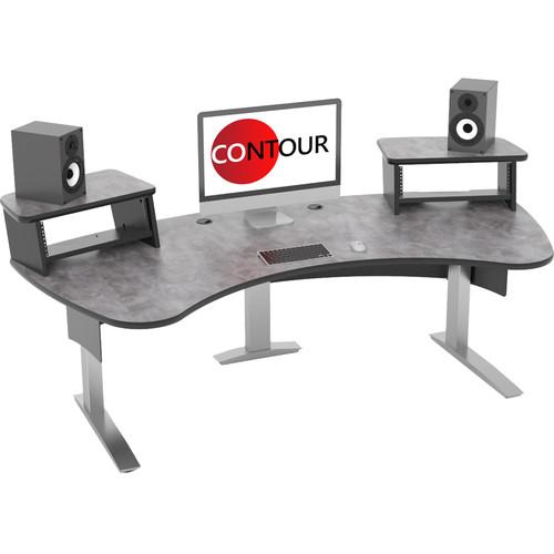 Omnirax Contour Series Fixed Height Workstation