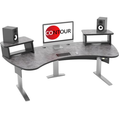 Omnirax Contour Series Motorized Adjustable Height Workstation