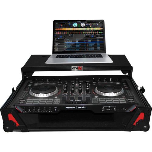 ProX XS-NS6IILT Flight Case with Sliding Laptop Shelf for Numark NS6II DJ Controller