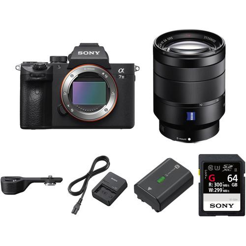 Sony Alpha a7 III Mirrorless Digital Camera with 24-70mm Lens and Grip Extension Kit