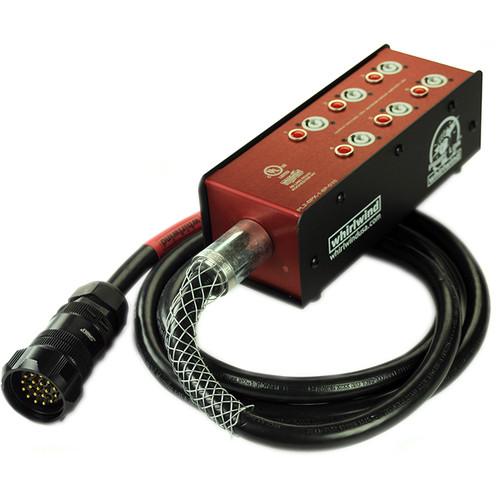 Whirlwind Power Link PL2 Stringer with 19-Pin SOCAPEX Male Inlet & Six NAC3MPB 20A Neutrik PowerCon Outlets & 10
