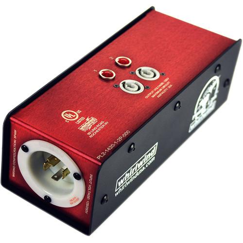 Whirlwind Power Link PL2 Stringer with NEMA L14-20 Inlet & Two 20A Neutrik PowerCon Outlets