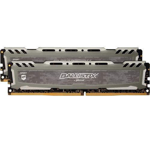 Ballistix 32GB Sport LT Series DDR4 2666 MHz DR UDIMM Memory Kit