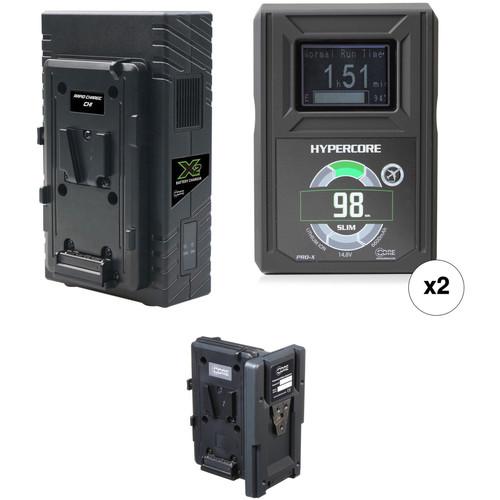 Core SWX 2 x Hypercore Slim 98Wh Battery Kit with Hot Swap Plate & Dual Charger