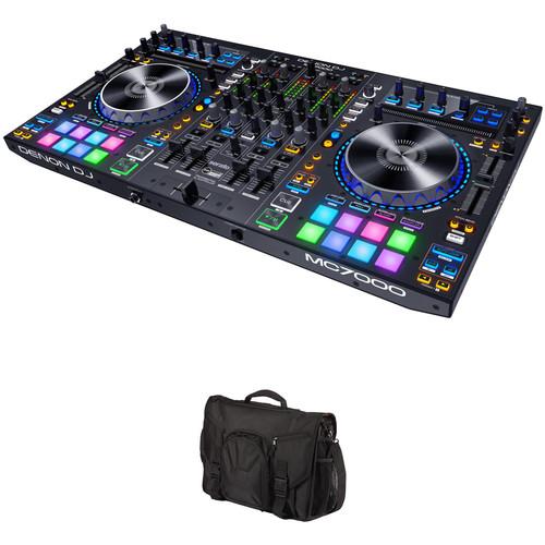 Denon DJ MC7000 4-Channel Serato DJ Controller Kit with Carrying Bag