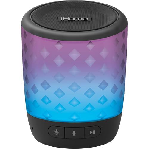 iHome iBT81B Color Changing Rechargeable Bluetooth