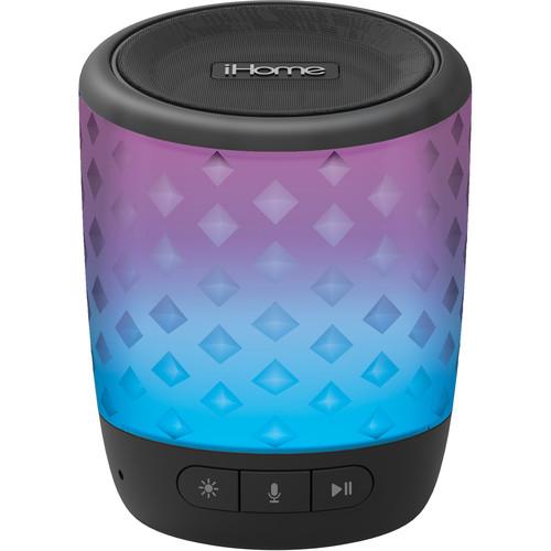 iHome iBT81B Color Changing Rechargeable Bluetooth Speaker