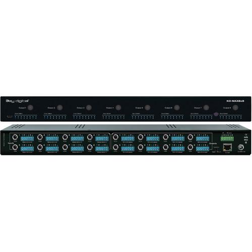Key-Digital 8x24 Audio Matrix Switcher with Built-In Audio DSP