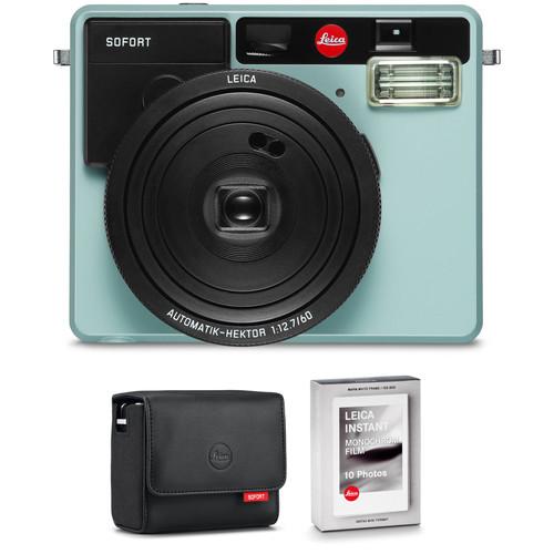 Leica Sofort Instant Film Camera with Case and Monochrom Film Kit