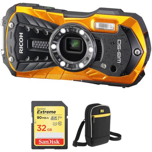 Ricoh WG-50 Digital Camera with Accessories Kit