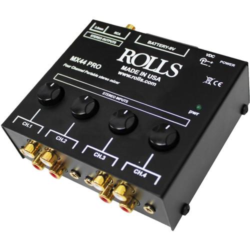Rolls MX44 Pro 4-Channel Stereo RCA